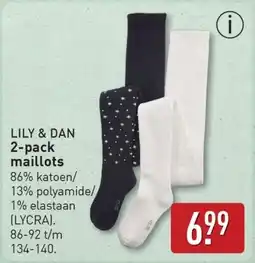 ALDI LILY & DAN 2 pack maillots aanbieding