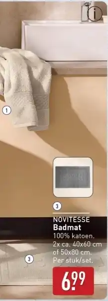 ALDI NOVITESSE Badmat aanbieding