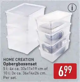ALDI Home creation Opbergboxenset aanbieding