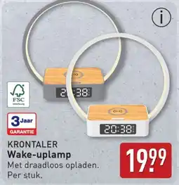 ALDI Krontaler Wake-uplamp aanbieding