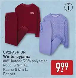 ALDI UP2FASHION Winterpyjama aanbieding
