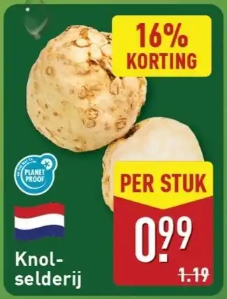 ALDI Knolselderij aanbieding