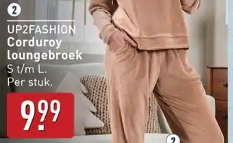 ALDI UP2FASHION Corduroy loungebroek aanbieding