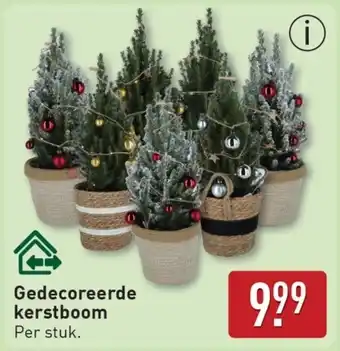 ALDI Gedecoreerde kerstboom aanbieding