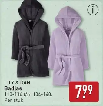 ALDI LILY & DAN Badjas aanbieding
