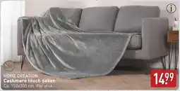 ALDI Home creation Cashmere touch deken aanbieding