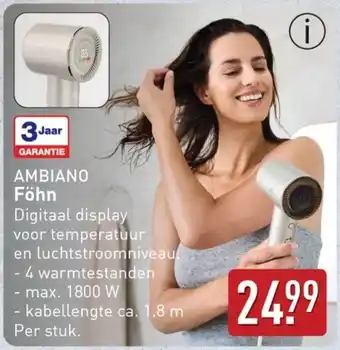 ALDI AMBIANO Föhn aanbieding