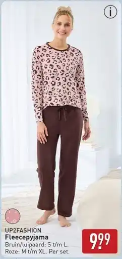 ALDI Up2fashion Fleecepyjama aanbieding