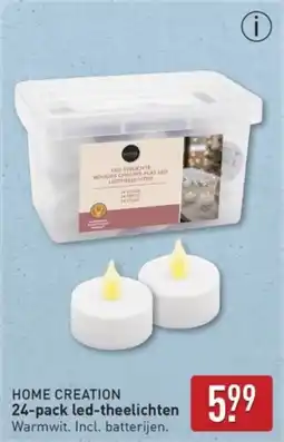 ALDI Home creation 24 pack led theelichten aanbieding