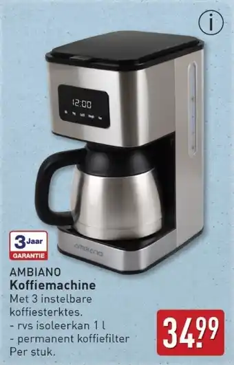 ALDI Ambiano Koffiemachine aanbieding