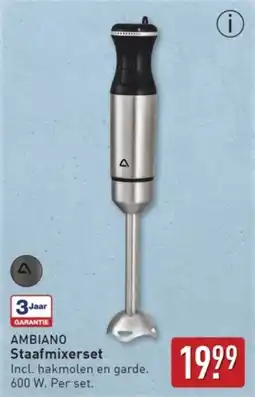 ALDI Ambiano Staafmixerset. aanbieding
