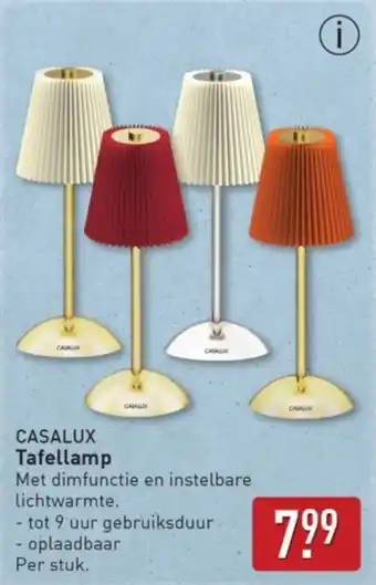 ALDI Casalux Tafellamp aanbieding