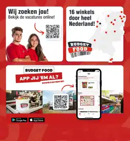 Budget Food Wij zoeken jou! aanbieding