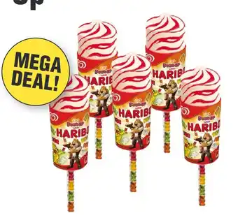 Budget Food Ola Haribo Push-Up Aardbei-Vanille aanbieding