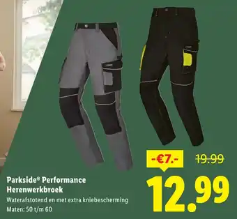 Lidl Parkside Performance Herenwerkbroek aanbieding