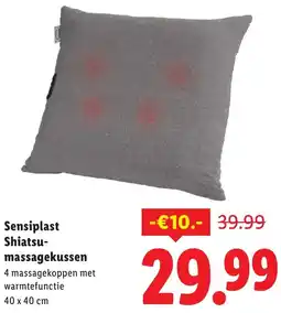 Lidl Sensiplast Shiatsu Massagekussen aanbieding