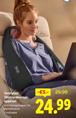 Lidl Sensiplast Shiatsu Massageapparaat aanbieding