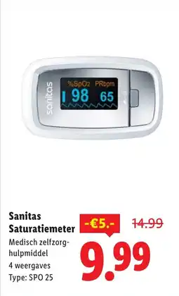 Lidl Sanitas Saturatiemeter aanbieding