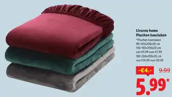 Lidl Livarno home Pluchen hoeslaken aanbieding