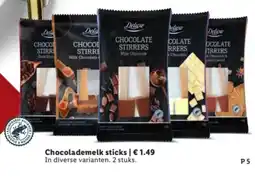 Lidl Chocolademelk sticks aanbieding