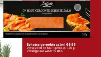 Lidl Schotse gerookte zalm aanbieding