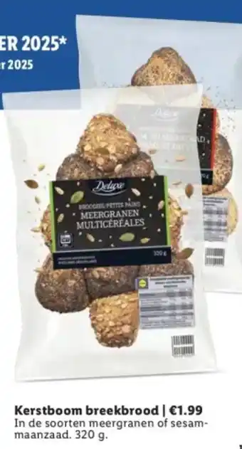 Lidl Kerstboom breekbrood aanbieding