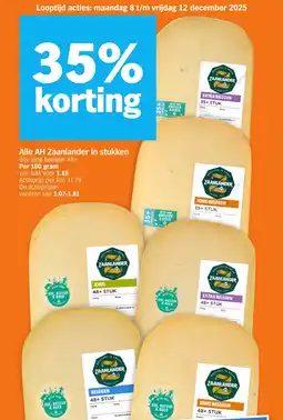 Albert Heijn Alle AH Zaanlander in stukken aanbieding