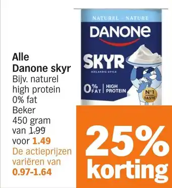 Albert Heijn Alle Danone skyr aanbieding
