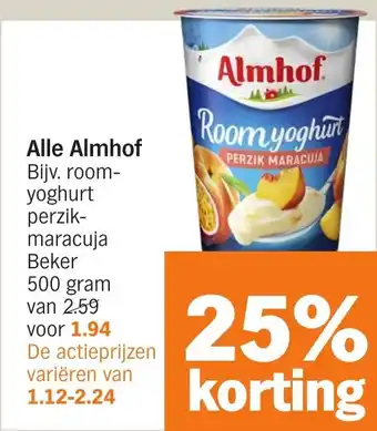 Albert Heijn Alle Almhof aanbieding