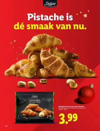 Lidl Roombotercroissants met pistache aanbieding