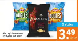 Albert Heijn Alle Lay's Sensations en Bugles aanbieding