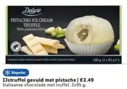 Lidl IJstruffel gevuld met pistache aanbieding