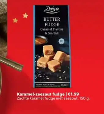 Lidl Karamel-zeezout fudge aanbieding