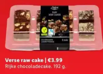 Lidl Verse raw cake aanbieding