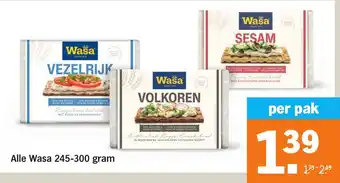 Albert Heijn Alle Wasa aanbieding