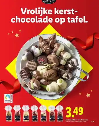 Lidl Ambachtelijke kerstchocolade aanbieding