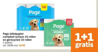 Albert Heijn Page Toiletpapier aanbieding