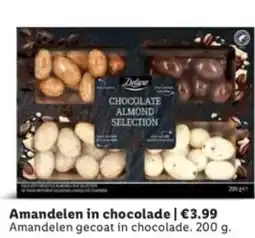 Lidl Amandelen in chocolade aanbieding