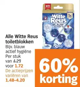 Albert Heijn Alle Witte Reus toiletblokken aanbieding