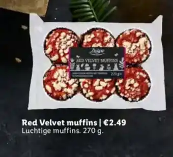 Lidl Red Velvet muffins | Luchtige muffins. 270 g. aanbieding