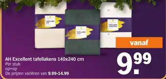 Albert Heijn AH Excellent Tafellakens aanbieding