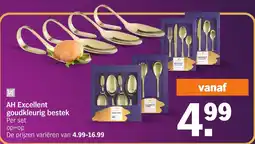Albert Heijn AH Excellent goudkleurig bestek aanbieding
