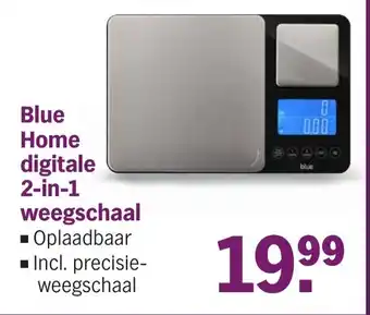 Albert Heijn Blue Home digitale 2-in-1 weegschaal aanbieding