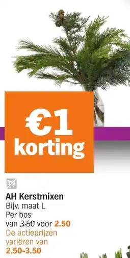 Albert Heijn AH Kerstmixen aanbieding