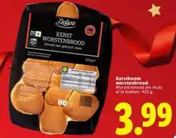 Lidl Kerstboom worstenbrood aanbieding