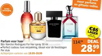 Albert Heijn Parfum voor Haar aanbieding