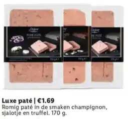 Lidl Luxe paté aanbieding