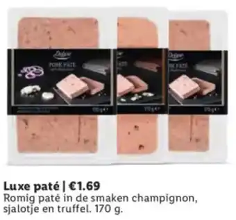 Lidl Luxe paté aanbieding