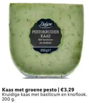 Lidl Kaas met groene pesto aanbieding