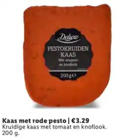 Lidl Kaas met rode pesto aanbieding